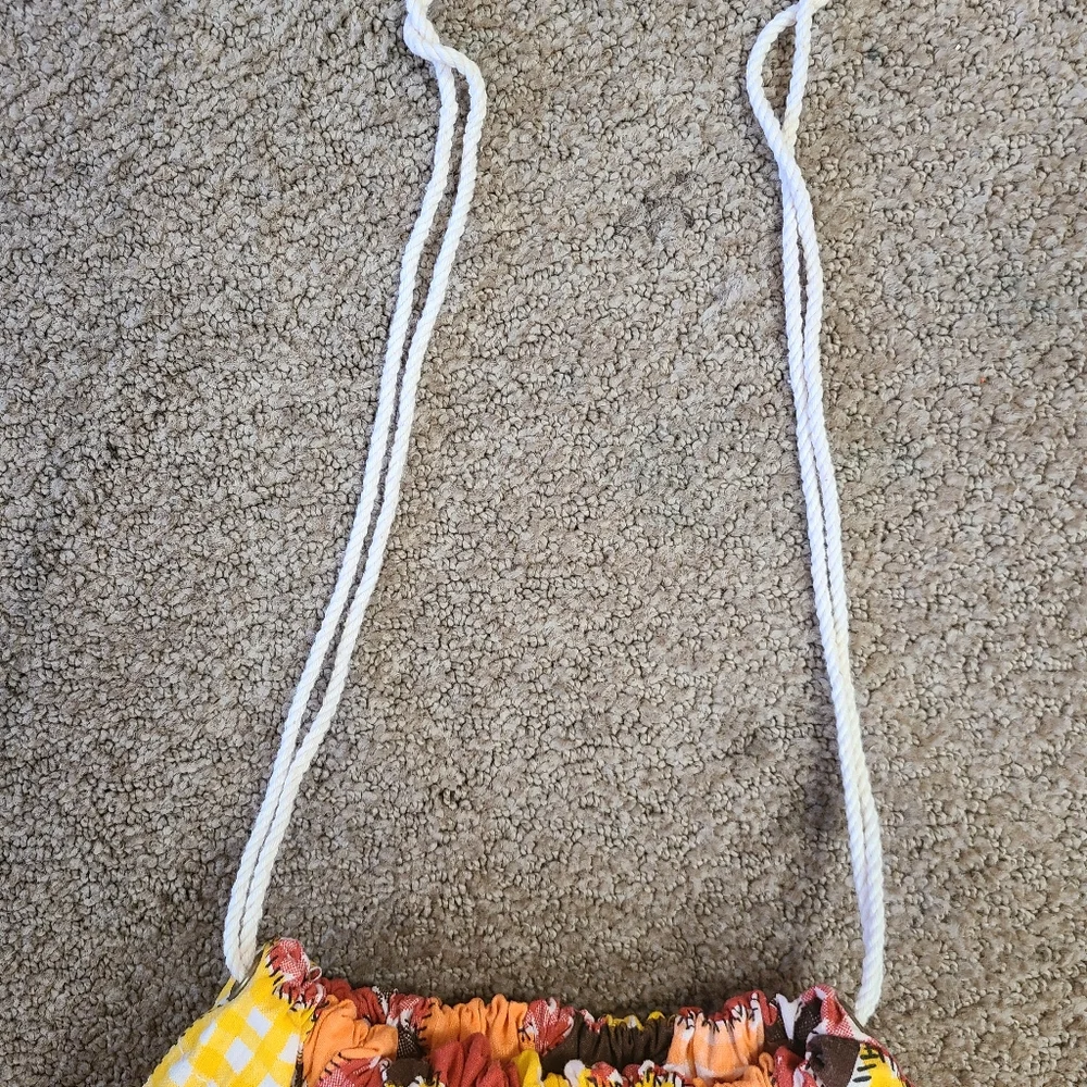Vintage Patchwork Laundry Bag 1970's